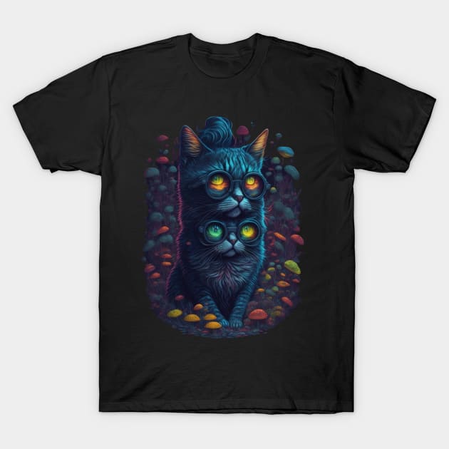 Cat Shirt - Techno Cat - Catsondrugs.com - #catlove #cats #cat #catsofinstagram #of #catlife #catlover #catstagram #catlovers #catoftheday #instagram T-Shirt by catsondrugs.com